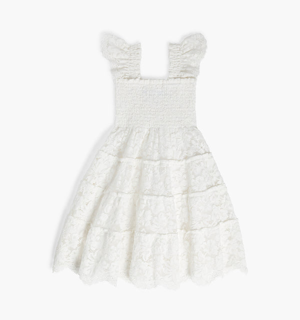 The Tiny Lace Ellie Nap Dress - White Lace