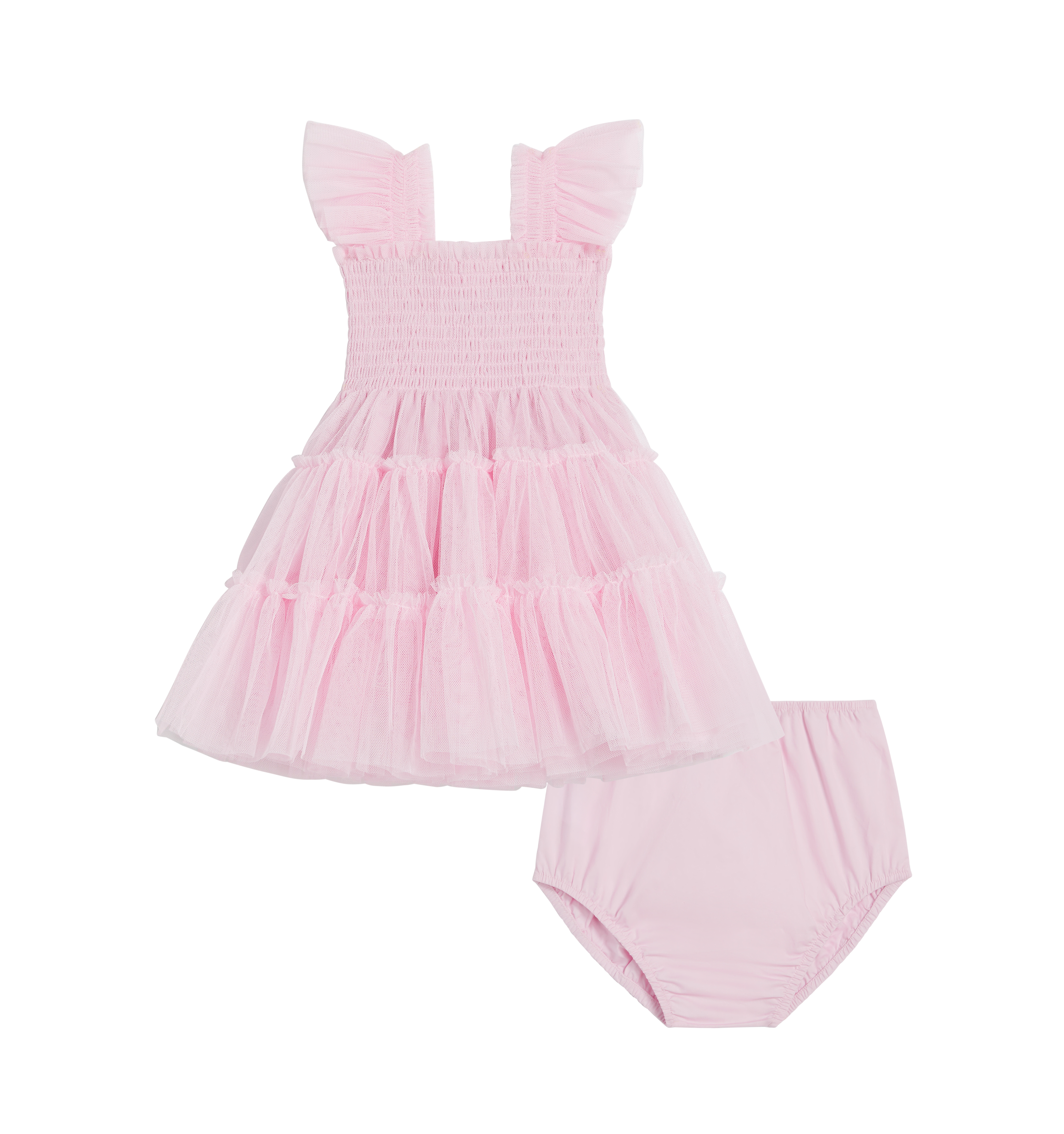 The Baby Tulle Ellie Nap Dress - Pink Tulle