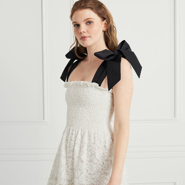 White ribbon hot sale dress