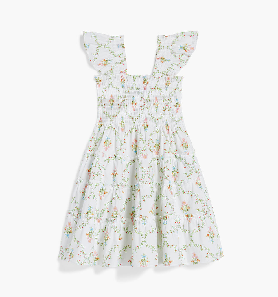 The Tiny Ellie Nap Dress - Pastel Trellis – Hill House Home