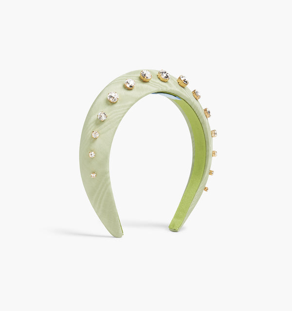 The Jeweled Halo Headband - Green