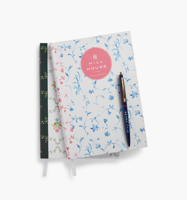 Hill House Home Notebook - Blue Botanical