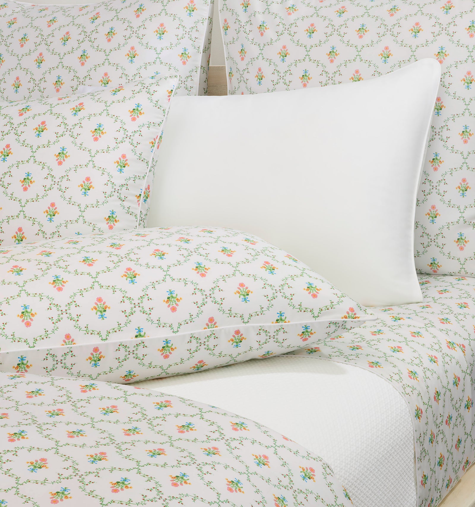 Pastel Trellis Duvet Cover