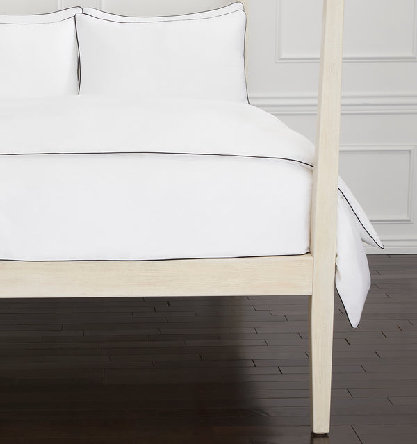 Savile Duvet Cover - Classic Black