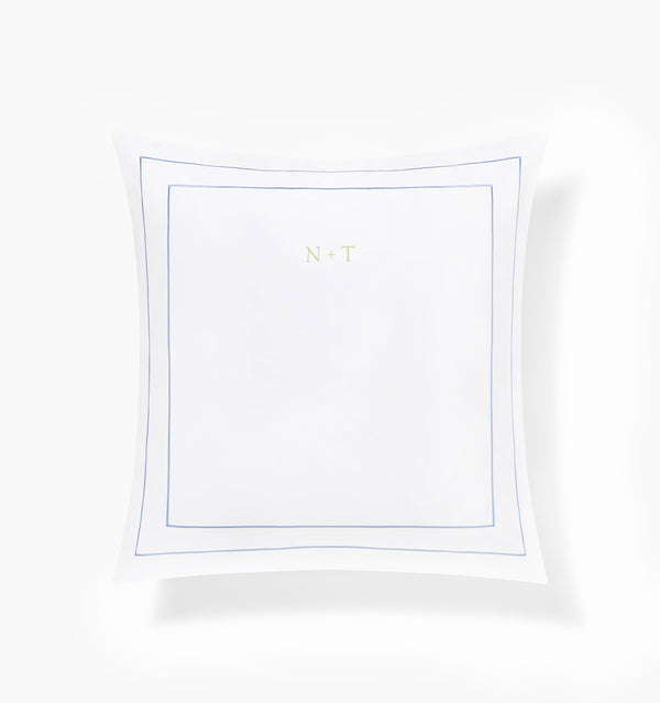 Chancery Lane Euro Sham - Powder Blue