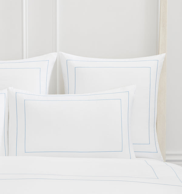 Chancery Lane Euro Sham - Powder Blue