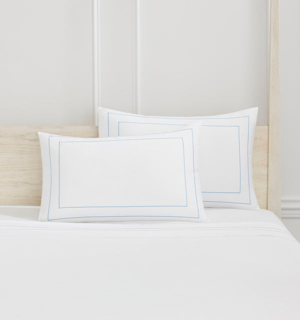 Chancery Lane Pillowcase Set - Powder Blue
