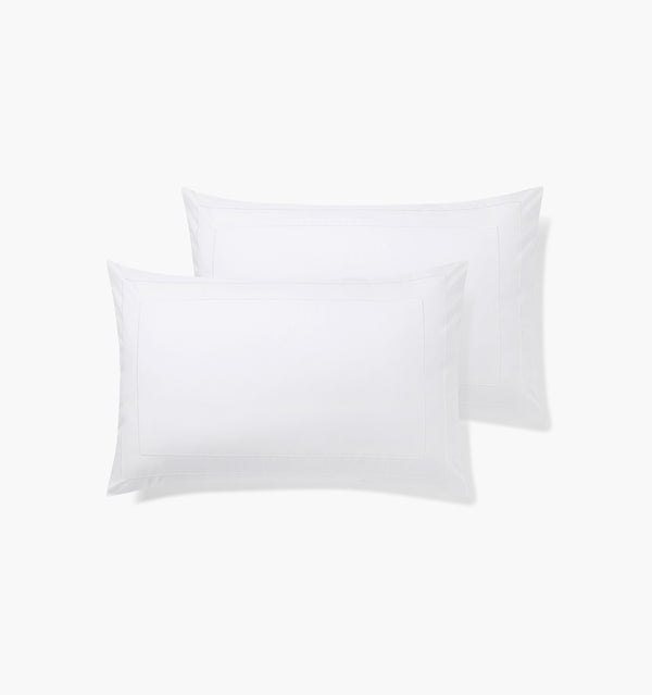 Chancery Lane Pillowcase Set - Pure White
