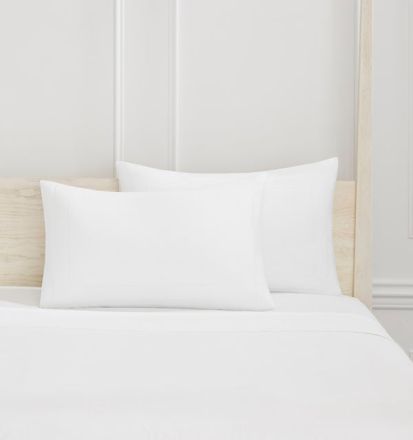 Chancery Lane Pillowcase Set - Pure White