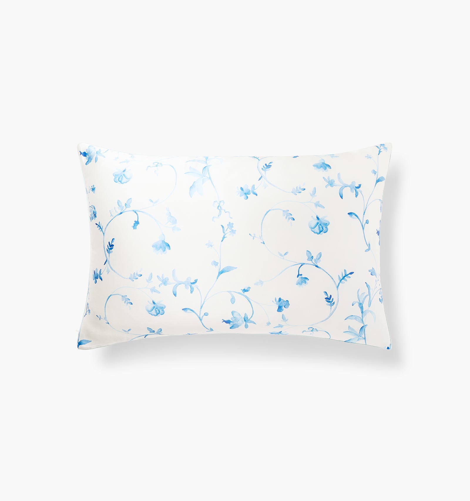 Sisi Silk Pillowcase - Blue Botanical