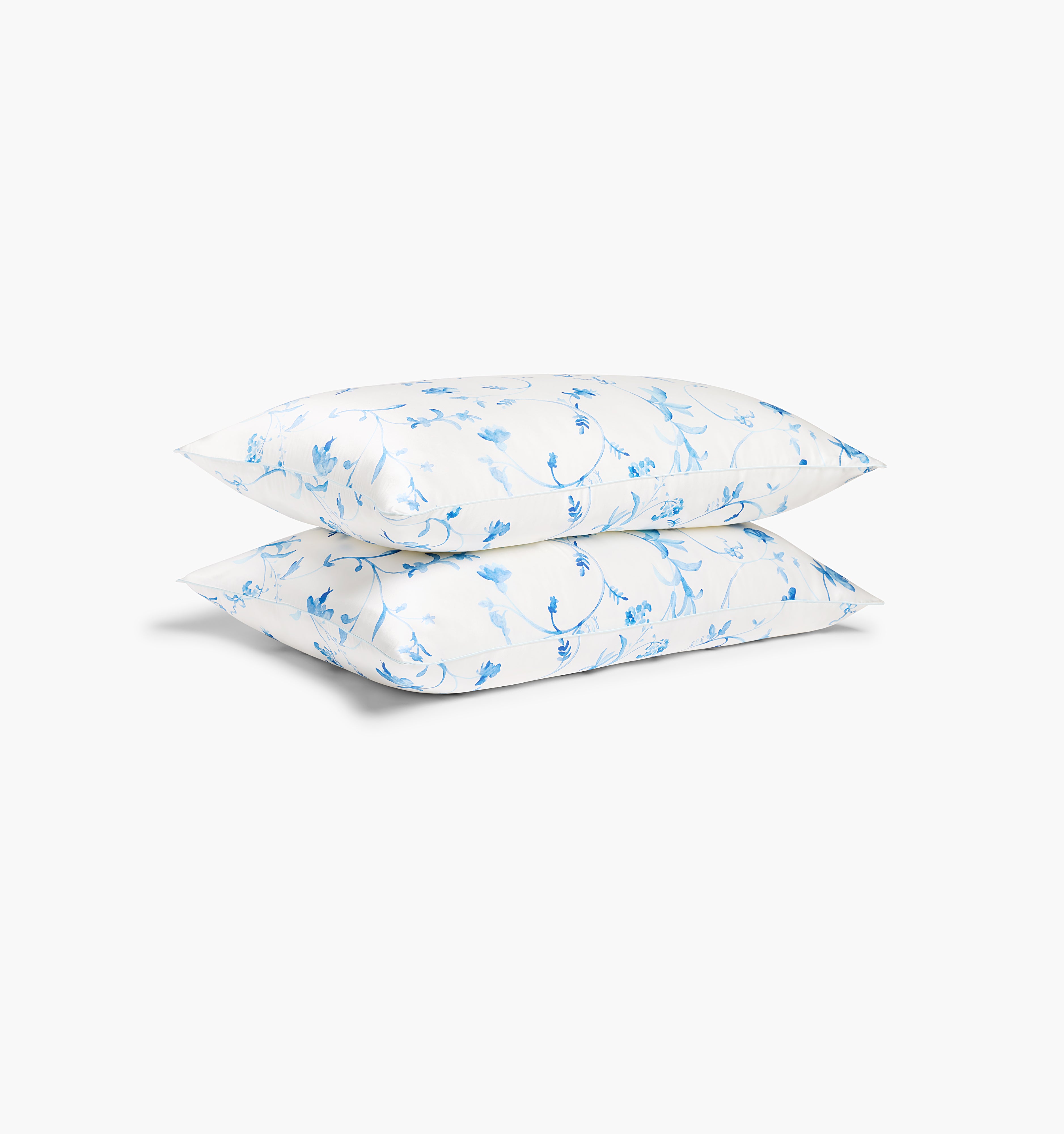 Sisi Silk Pillowcase - Blue Botanical color:blue botanical