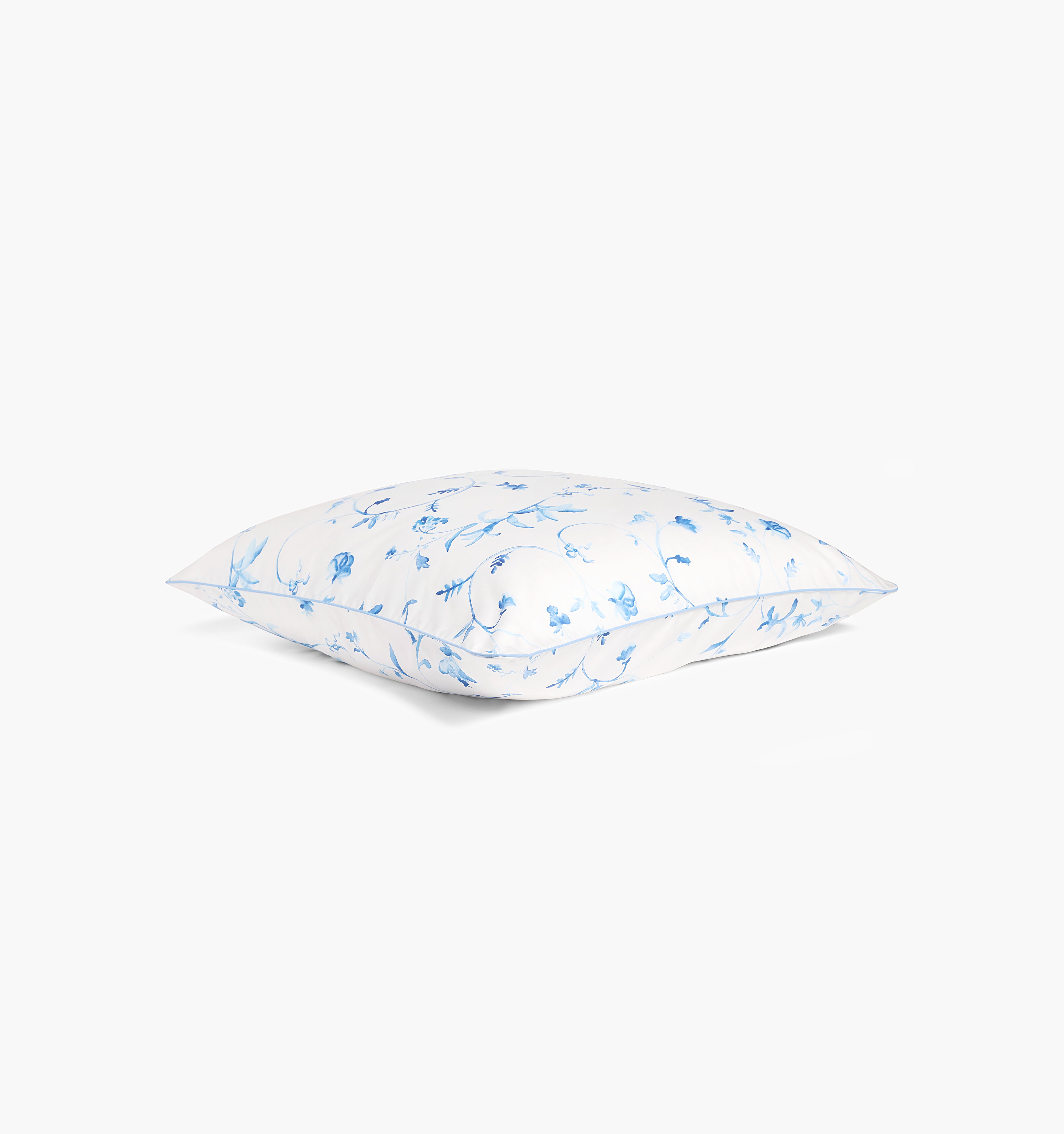 Botanical Euro Sham color:blue botanical