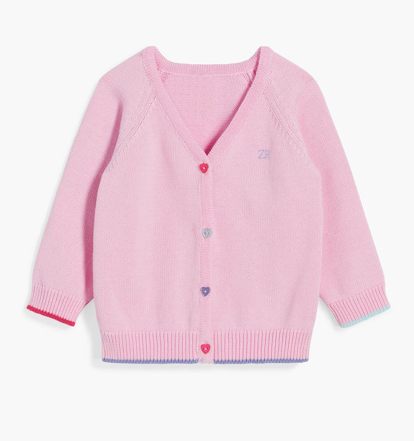 The Tiny House Cardigan - Pink color:pink