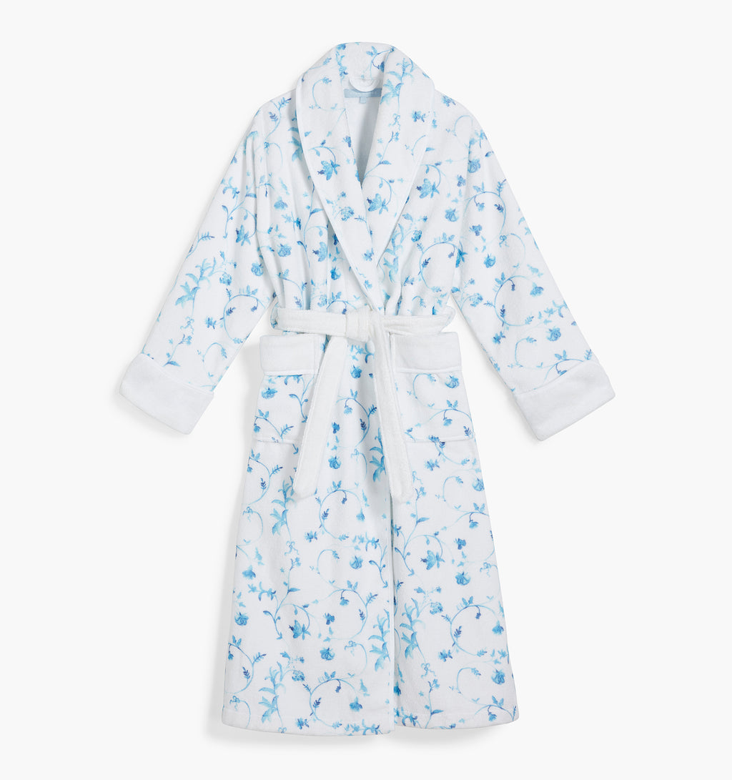 The Hotel Robe | Blue Botanical / XXS/XS | Cotton
