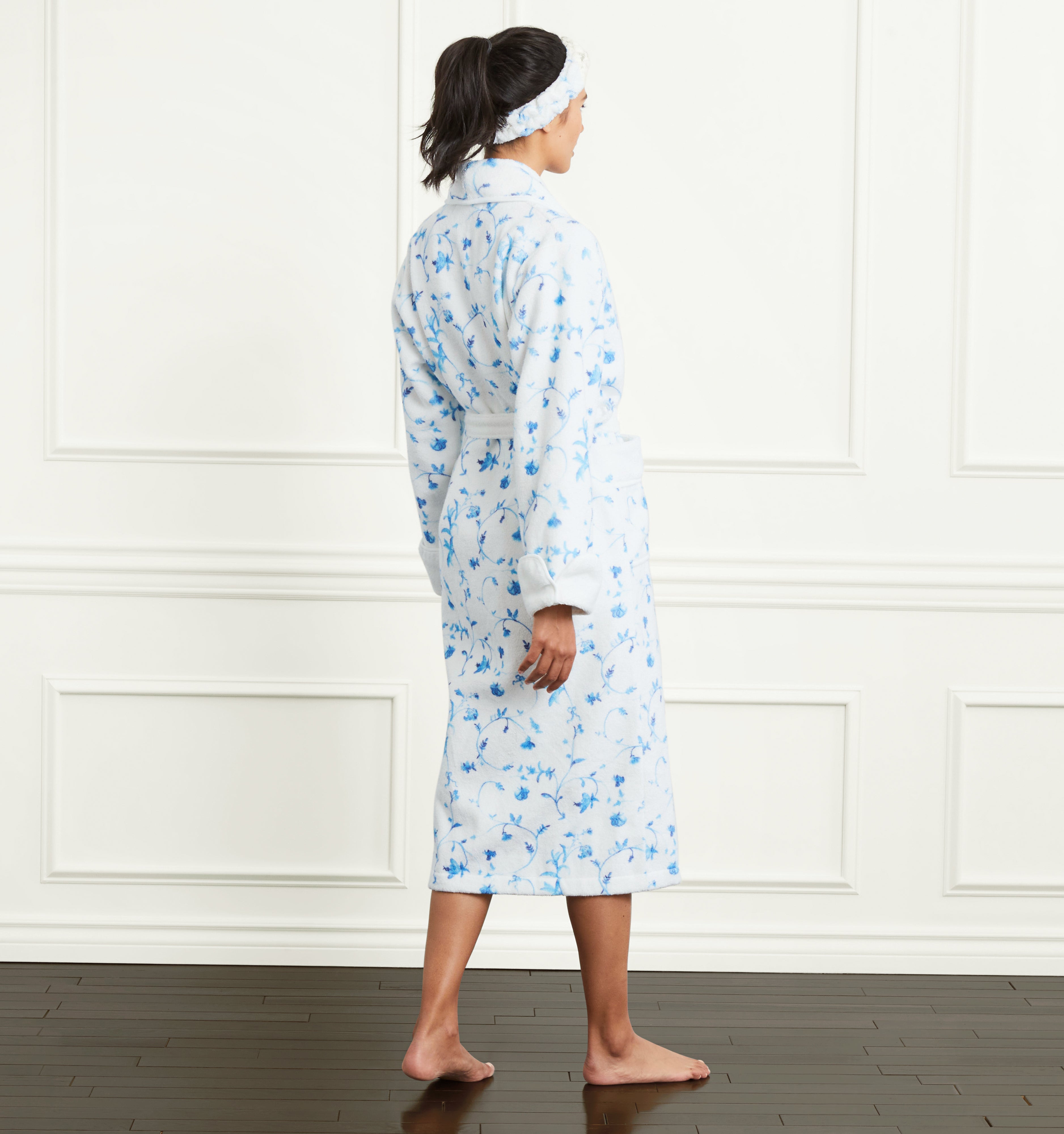 The Bath Headband - Blue Botanical