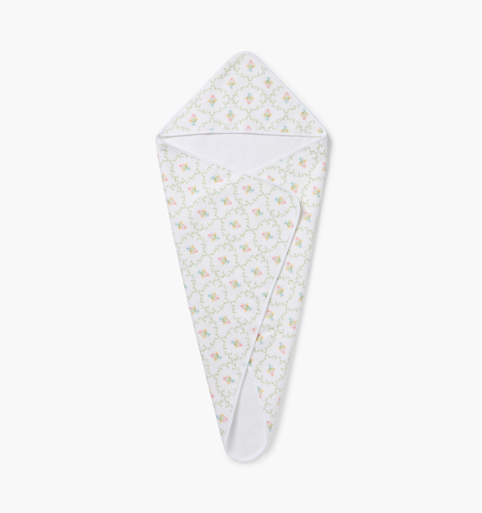 Hooded Towel -  Pastel Trellis