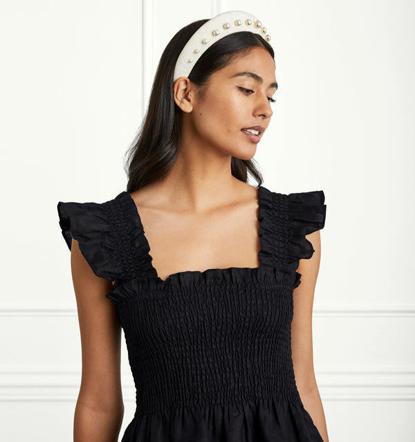 The Pearl Halo Headband - Off White color:off white