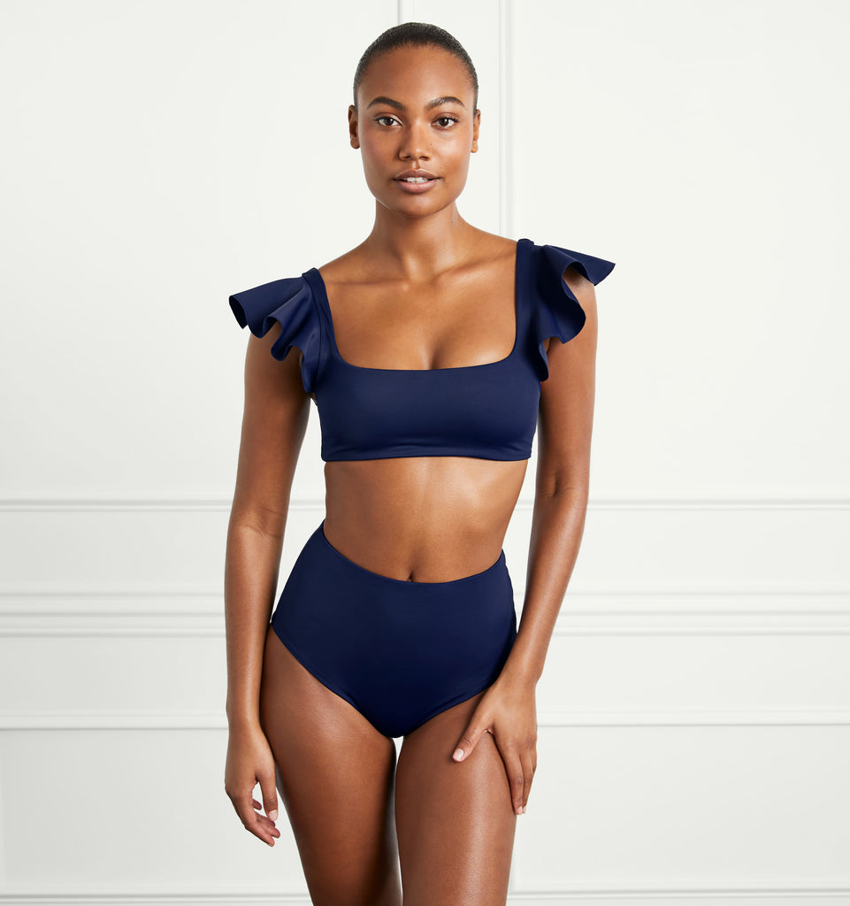 The Isla Swim Top Navy